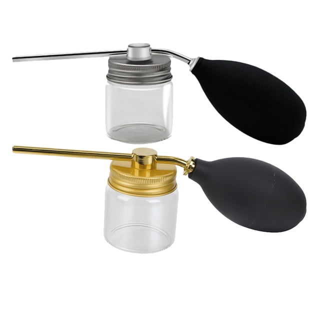 SHISUYAN 2pcs Refillable Spray Bottle For Hair Building Powder Plastic Hairdressing Spraying Bottle For Salon Powder Spray Container