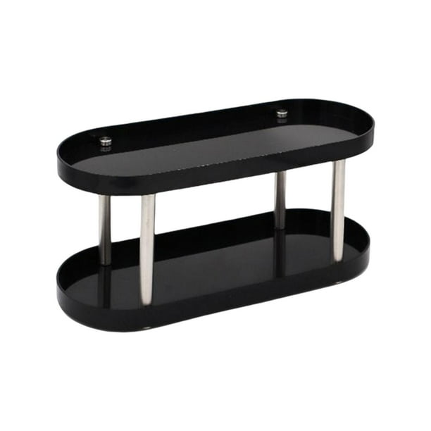 Estante de almacenamiento para baño, organizador de maquillaje, estante para cosméticos, encimera, ducha, estante para Negro