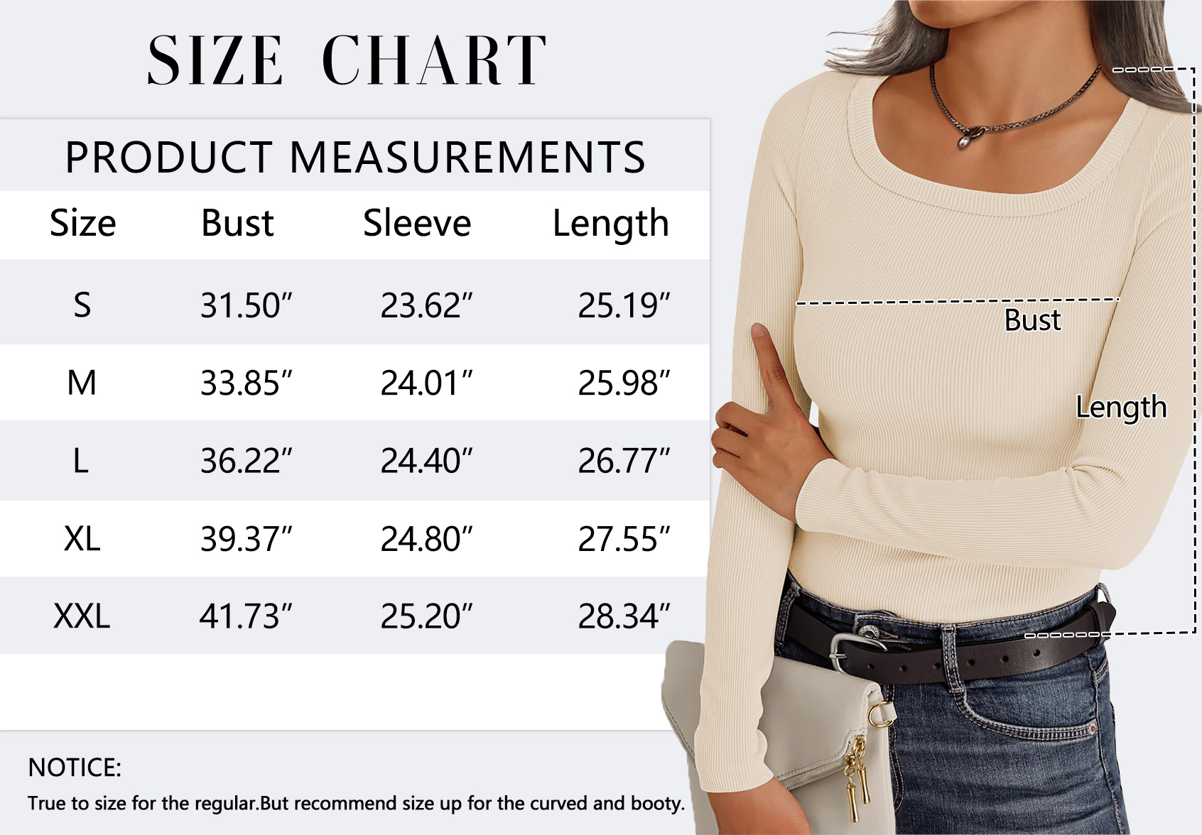 MOSHU Women's Thermal Ribbed Long-Sleeve Scoop Neck Top photo 5
