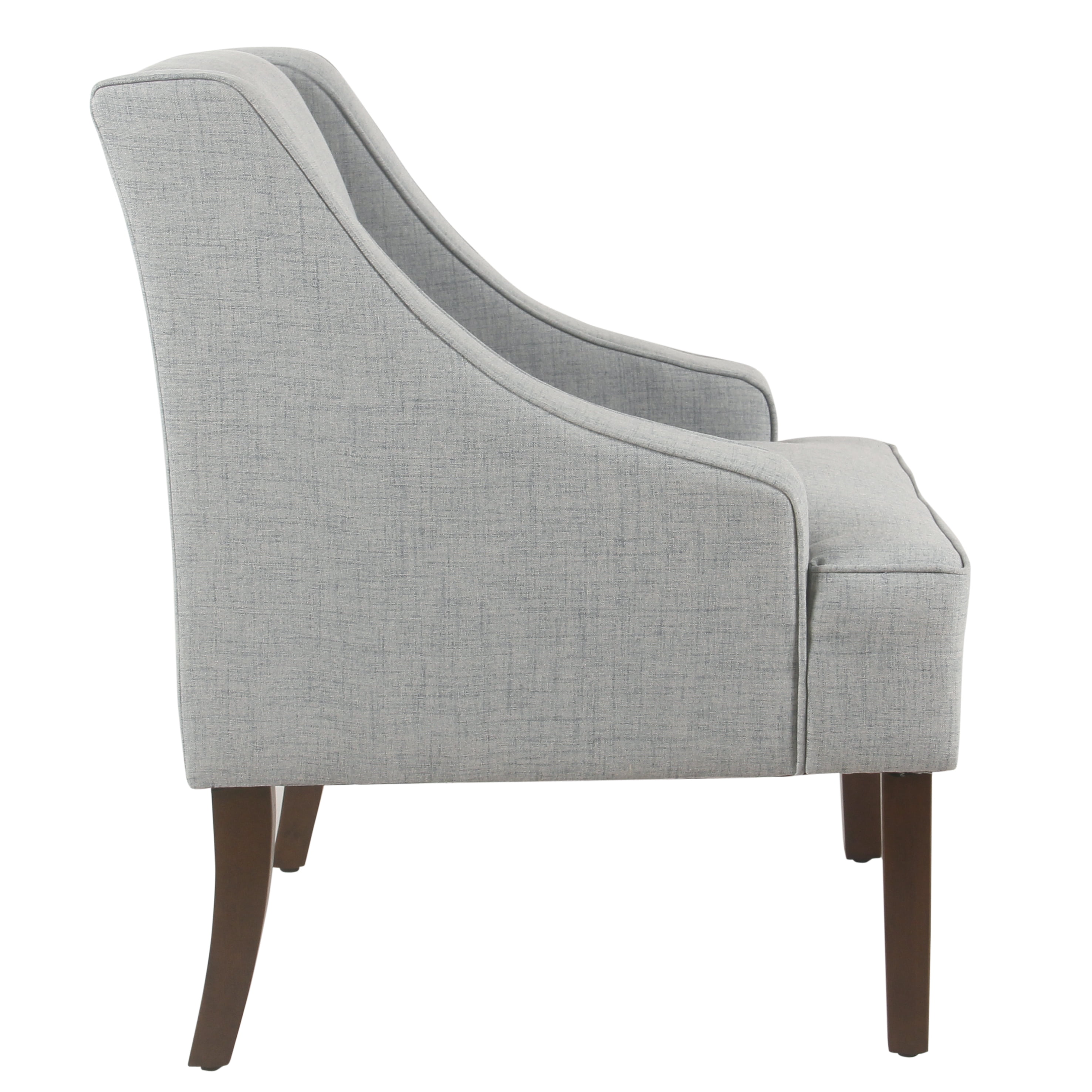 HomePop Modern Swoop Arm Accent Chair