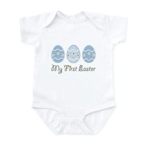 CafePress - My First Easter Eggs Infant Bodysuit - Baby Light Bodysuit, Size Newborn - 24 Months