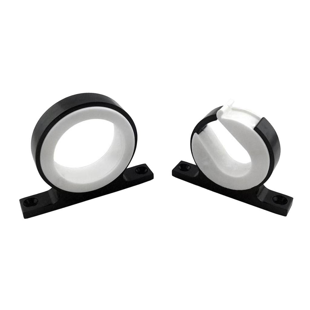 Nishiyuenyi 2X Flush Mount Fishing Boat Rod Holder Bracket Kit for Kayak Sailing Black Alloy
