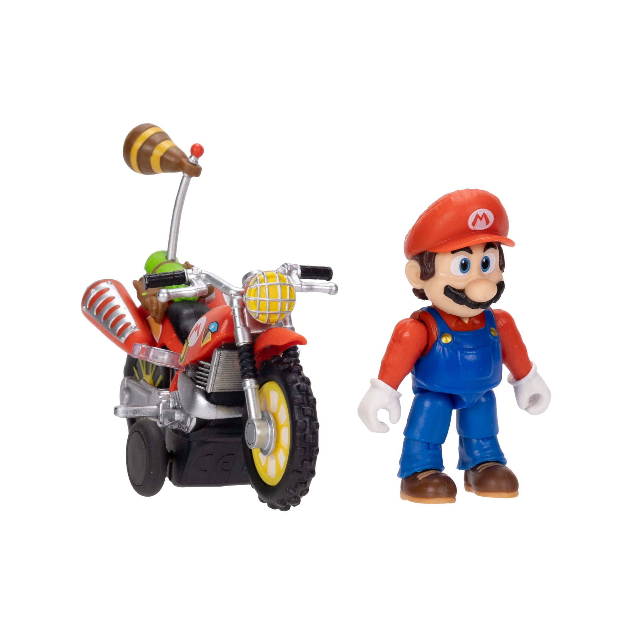 The Super Mario Galaxy Movie – 2.5 inch Action Figure with Pull Back Motorcycle – Mario