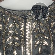 Aellinatey Women's Glittering Shawl Sequins Bridal Shawl Fringed Evening Wrap Shawls