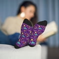 thumbnail image 5 of Vsdgher Retro 80s Style Unisex Crew Socks Lightweight Breathable Ventilation Ankle Socks, Mid-calf socks for Daily, 5 of 7