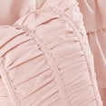 thumbnail image 2 of Ruffled comforter set,2 shams (1 in Twin/Twin XL) with Polyester and Microfiber,1 Square and 1 Oblong Secorative Pillows,Microfiber Cover and Polyester Filling,Easy Care and Machine washable,PINK, 2 of 9