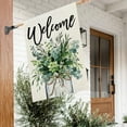 thumbnail image 6 of Spring House Flag 28x40 Inch Double Sided Floral Mason Jar Large Burlap for Outside Welcome Holiday Yard Party Decoration CF870-40, 6 of 7