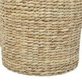 thumbnail image 4 of CosmoLiving by Cosmopolitan 25", 22"H Light Brown Seagrass Handmade Storage Basket with Liner and Matching Tops, 2-Pieces, 4 of 9