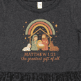 thumbnail image 4 of Inktastic Matthew 1:21 Nativity Scene the Greatest of All Girls Toddler Dress, 4 of 5