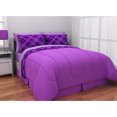 Latitude Purple Plaid Complete Bed in a Bag Bedding Set