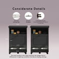 thumbnail image 4 of Roomfitters Modern Pet Feeding Station Furniture with 2 Elevated Dog Bowls, Dog Proof Hidden Design, Tilt Out Dog Food Storage Cabinet, Pet Toy Storage Organizer, Black, 4 of 10