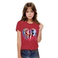 thumbnail image 2 of GERsome Boys Girls American Flag T-Shirts Short Sleeve Crewneck Patriotic Graphic Tee for 4th of July, 5-6 Years, 2 of 6