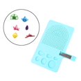 thumbnail image 3 of GUOOL Premium Quilling Board with 20pcs Pins Storage Drawer, Paper Rolling Grid Guide Blue, 3 of 9