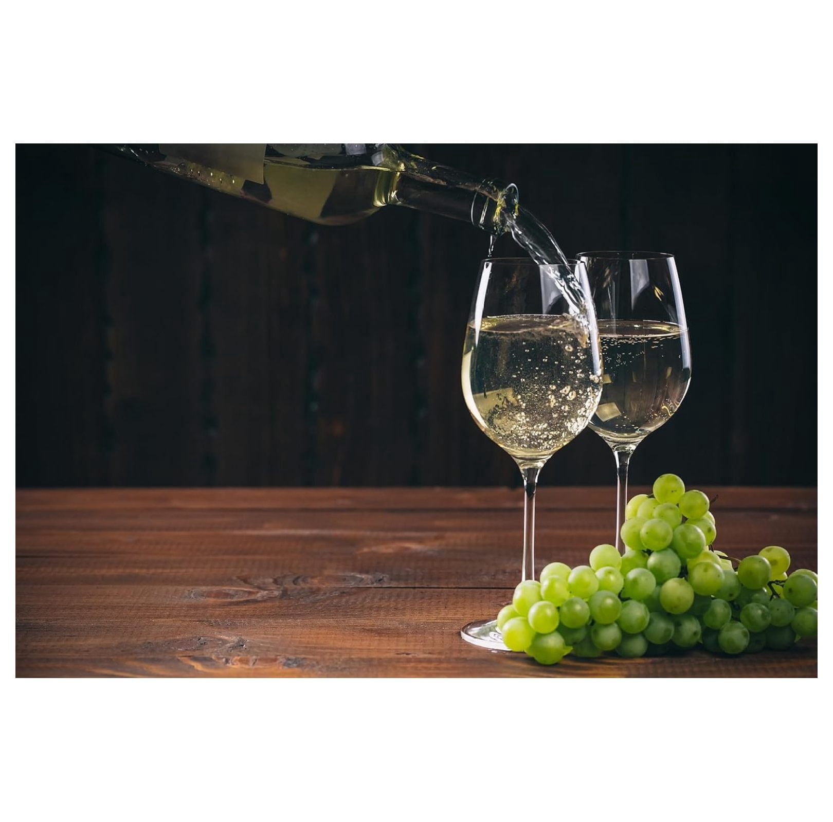 European-Made All-Purpose Wine Glasses | Set of 4 | Sheer Rim | 100% Lead-Free Crystal | 15.5 Fl. Oz. | Perfect for White Wine & Red Wine | Dishwasher-Safe