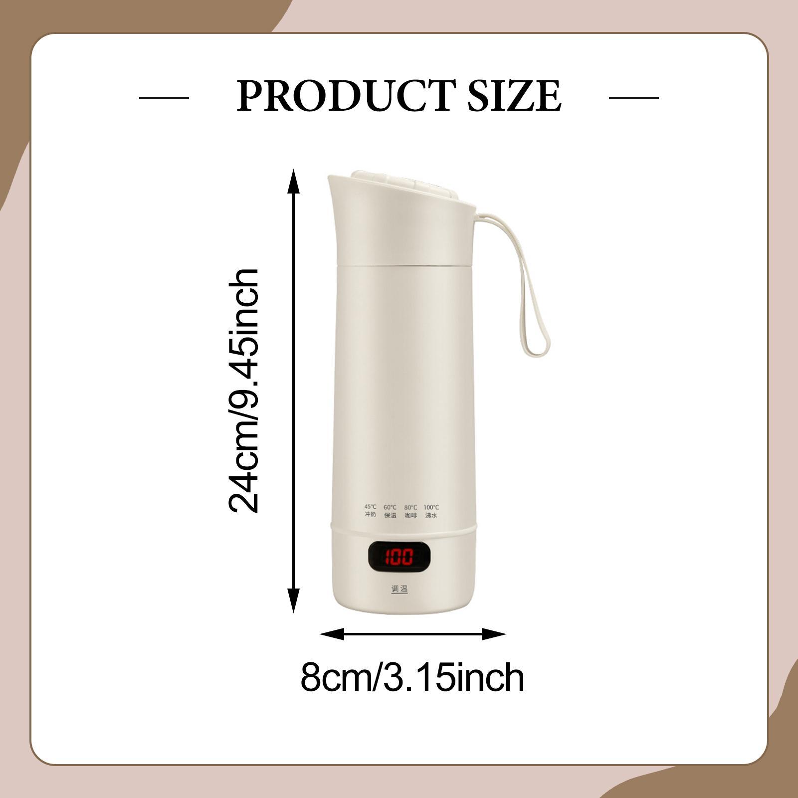 CarpNettore Electric Kettle Car Heating Cup Heated Mug Camping Travel Small Water Boiler