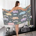 thumbnail image 7 of Dreamtimes Elephant Rainbow Bird Towel Set Quick Drying 1 Bath Towels 1 Washcloths Pure Cotton Highly Absorbent Towel for Bath Fitness, Bathroom, Sports, Yoga, Travel, 7 of 7