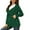 Green, variant on Plus Size Coat Women Solid Color Jacket Packable Outdoor Hooded Windbreaker Outwear with Pocket