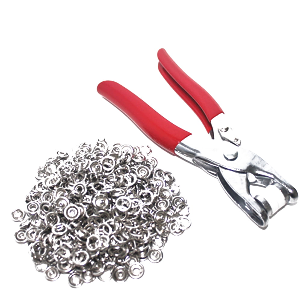 fashionhome 100PCS 9.5mm Metal Poppers Snap Fasteners Clothes Shirts