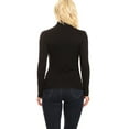 thumbnail image 4 of Moa Collection Women's Lightweight Soft Long Sleeve Solid Mock Neck Sweater Turtleneck S-3XL, 4 of 5