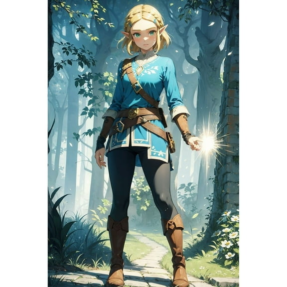 The Legend of Zelda Diamond Painting Set (for Adults) 5D DIY Anime Diamond Art Set (for Beginners) Round Full Diamond Diamond Painting Gem Art Crafts (suitable for home wall decoration gifts)