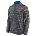 thumbnail image 2 of Men's Fanatics Charcoal Texas Rangers Getting Faster Space-Dye Quarter-Zip Top, 2 of 3