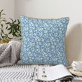 thumbnail image 4 of KLL Floral Retro Style Decorative Throw Pillow Covers Velvet Soft for Couch Sofa Bedroom Living Room Outdoor (No pillow core)- 16"x16", 4 of 5