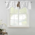 thumbnail image 2 of Tie Up Valances for Windows, Funny Kangaroos Adjustable Valance Curtains Window Treatment for Living Room, Cute Art Fun Lovely Animals on Toilets Rod Pocket Kitchen Curtains & Drapes 54x18 Inch, 2 of 9