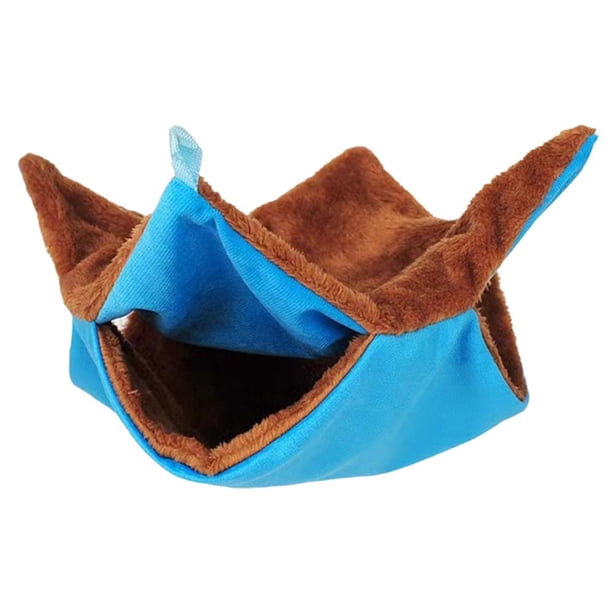 TQEHS Saco de dormir para mascotas con diseño de doble capa de azúcar, cálido, de algodón, para invierno, para pájaros de miel, pequeño y cómodo, para colgar, R8M7, para descansar a mano, P1Z3