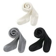 thumbnail image 2 of Cecorc Little Girls Leggings Socks Cable Knit Tights Stockings Cotton Opaque Pantyhose,3 Pack,3-4t, 2 of 5