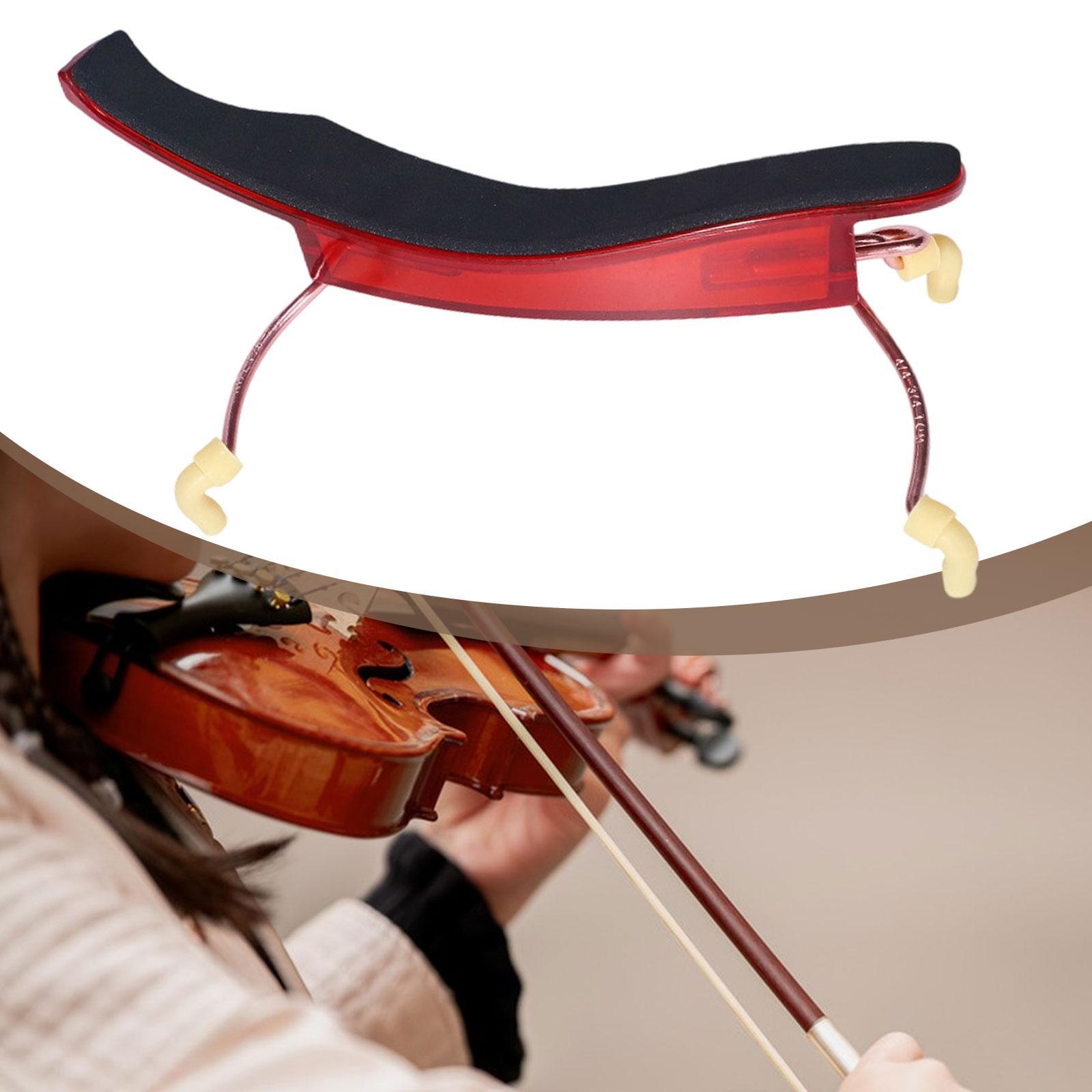 Violin Shoulder Rest Support Cushion Chin Rest Soft Silicone Non Slip Adjustable for Kids Adults Practice