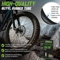thumbnail image 3 of Cámara de aire PAKCHEF 26x4.0 para bicicleta fat bike, válvula Schrader, 3 of 7