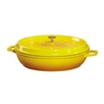 thumbnail image 1 of Heiss® Energy-Efficient Cast Aluminum Braiser Pan / Casserole Dish, 4.5 Quart, Yellow, 1 of 1