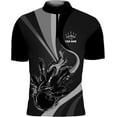 thumbnail image 3 of Personalized Bowling Jersey 3D, Bowling Shirts for Team, Bowling Shirt Unisex for Men Women, Bowling Polo Shirts (Green, 4XL), 3 of 10
