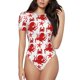 thumbnail image 1 of Balery Octopus Body de cuello redondo de manga corta para mujer Tops de manga corta Tops básicos-X-Large, 1 of 7