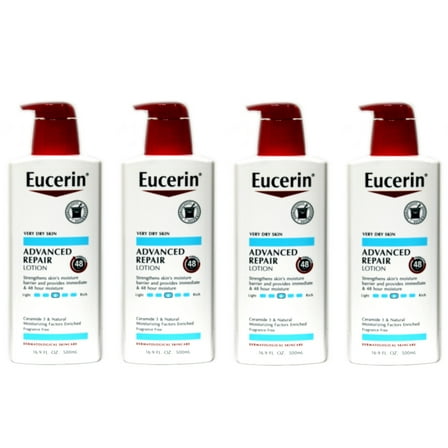 Eucerin Advanced Repair Dry Skin Lotion 16.9 oz (Pack of 4)