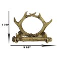 thumbnail image 2 of Rustic Western 8 Point Buck Deer Antlers Toilet Paper Holder Bathroom Wall Decor, 2 of 9