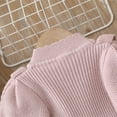 thumbnail image 6 of Girls Dress Square Neck Long Sleeve Fall A-Line Dresses Kids Casual Elegant Party Princess Clothes for Girl Pink 2-3 Years, 6 of 6