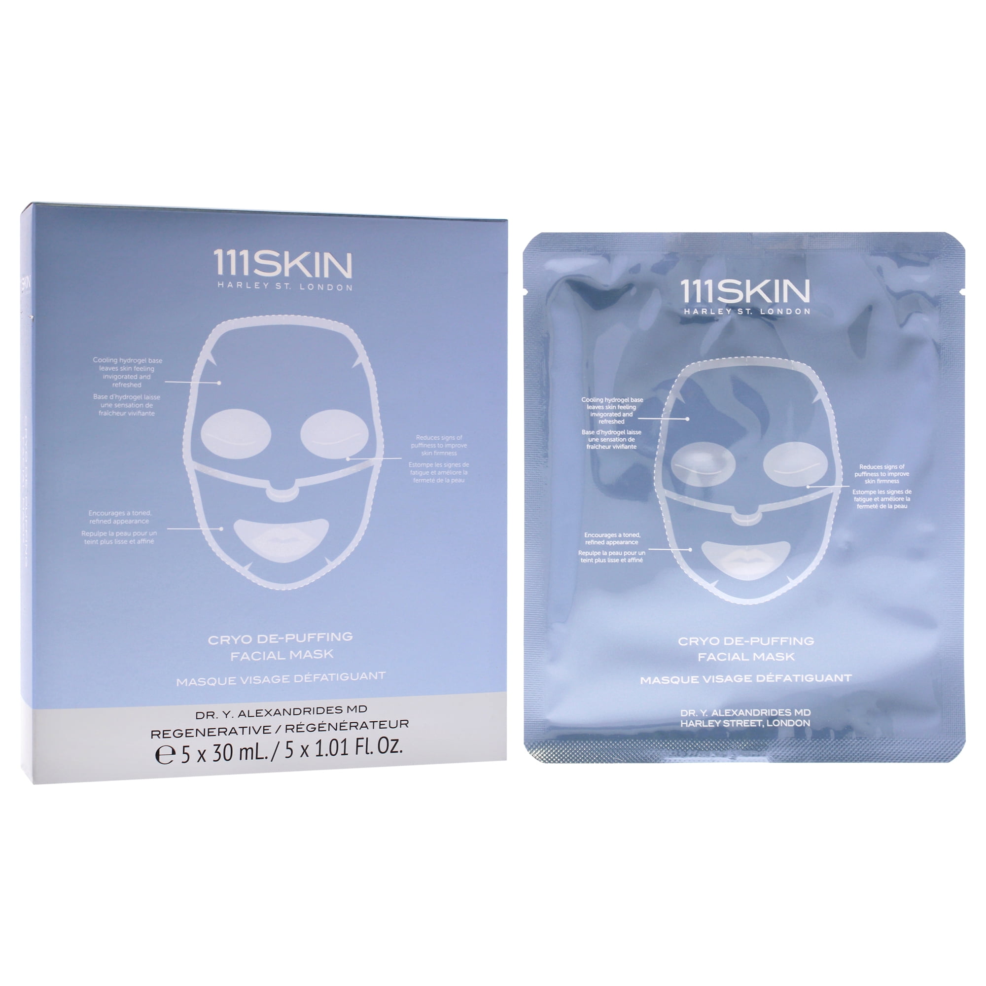 111skin Cryo De-Puffing Facial Mask 5x30ml/5x1.01oz - Walmart.ca