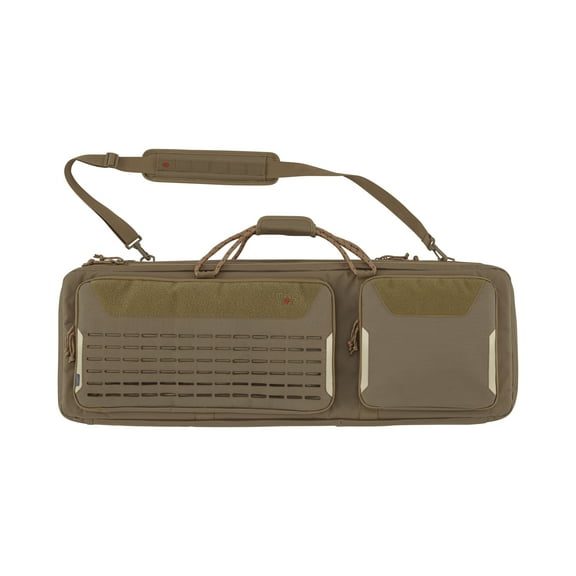 Tac-Six™ 38" Lockable 2-Firearm Unit Gun Case, Laser Cut Molle Front, Coyote