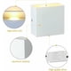 thumbnail image 3 of Luces de pared LED, lámpara de pared interior moderna Iluminación de 2 piezas Luz de pared LED de 6 W Lámpara de pared arriba y abajo de 3000 K para sala de estar, dormitorio, pasillo [Clase, 3 of 5