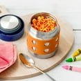 thumbnail image 5 of LunchBots Thermal 8 oz Triple Insulated Food Container - Hot 6 Hours or Cold 12 Hours - Leak Proof Thermos Soup Jar - All Stainless Interior - Navy Lid - Aqua Dots, 5 of 5