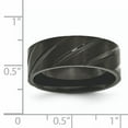 thumbnail image 6 of Titanium Swirl Design Black IP-plated 8mm Brushed/Polished Band, 6 of 7