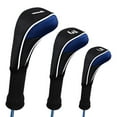 thumbnail image 5 of 3Pcs Golf Club Head Covers Set High Quality Driver # Woods Headcover Golf Accessories - Blue, 5 of 6