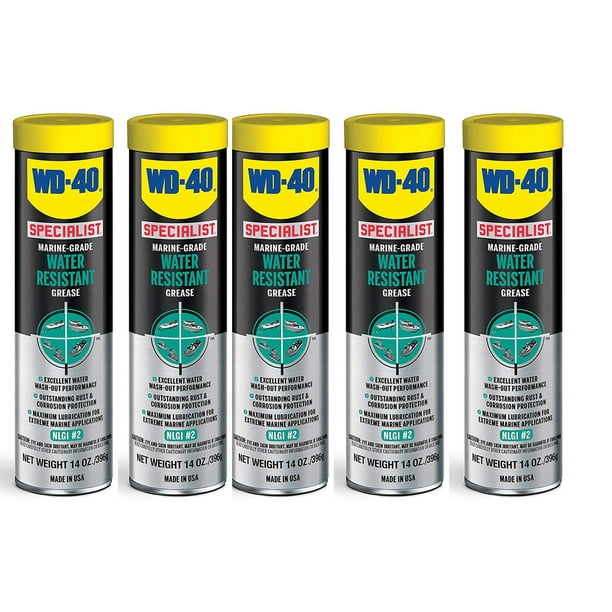 WD 40 300417 Specialist Marine Water Resistant Grease, 14 Ounces (5