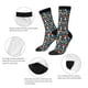 thumbnail image 4 of Fotbe Colorful Mushrooms Calcetas Largas con Estampado para Hombre y Mujer – Calcetas de Compresión Transpirables y Elásticas, Viajar y Uso Diario Talla 5-11, 4 of 6