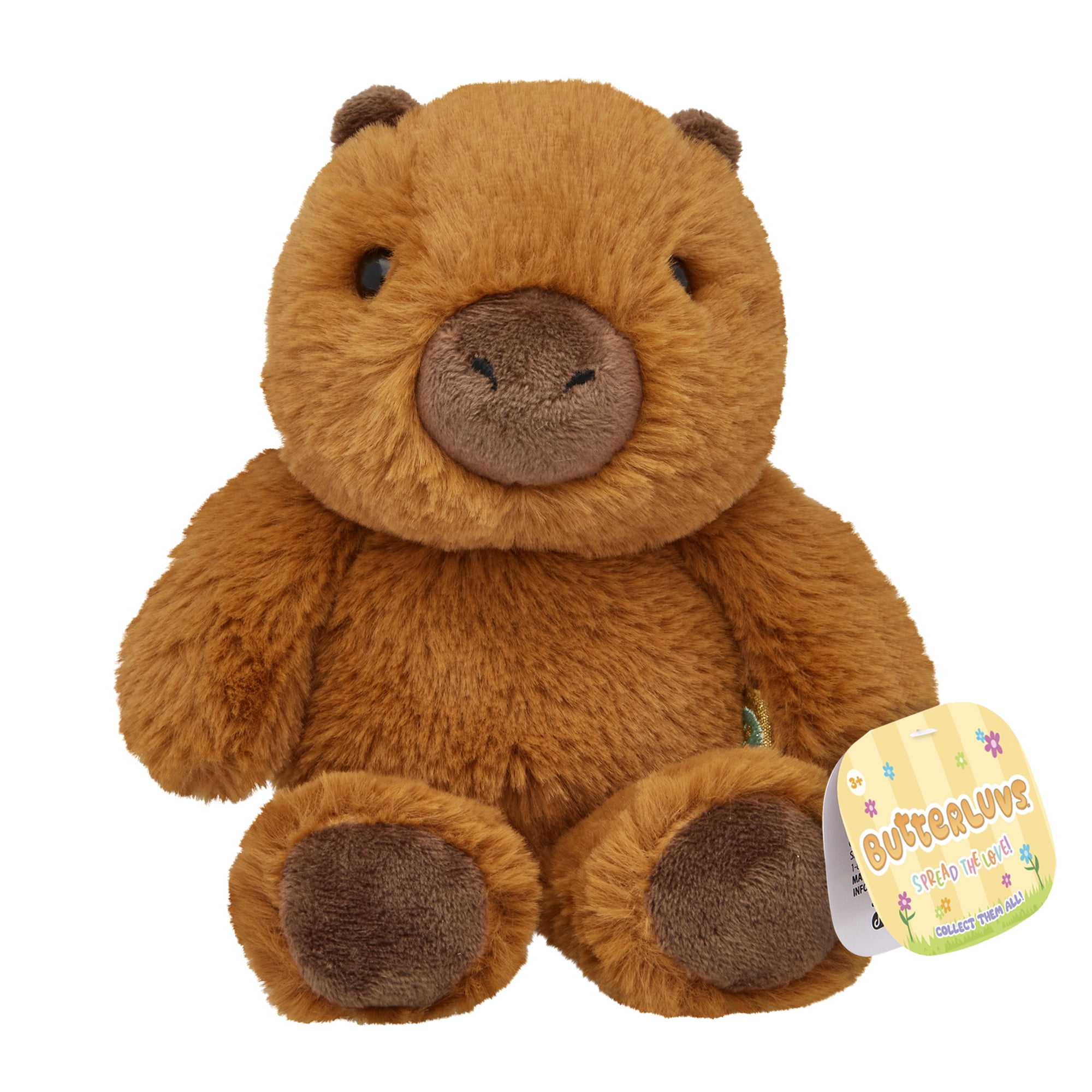 ButterLuvs Plush Capybara Stuffed Animal, 6 Inch Super Soft Brown Cuddly Capybara Toy