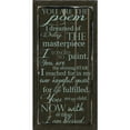 thumbnail image 3 of Greene, Taylor 11x18 Black Modern Framed Museum Art Print Titled - YOU ARE MY POEM, 3 of 5