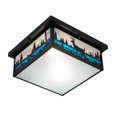 thumbnail image 5 of Meyda Tiffany 136989 Deer Creek 2 Light 23" Wide Flush Mount Square Ceiling Fixture -, 5 of 7