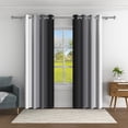 thumbnail image 2 of Aofoto Room Drapes for Living Room, Thermal Insulated Blackout Curtains,2 Panel, Grey, 42x96Inches, 2 of 5