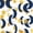 Navy Blue Gold Moon Star, variant on Wall Hanging Decorations Easter Egg Garland - 8pcs Rainbow Easter Streamers Banner Inside Indoor Party Decoration Favors, Spring Home Classroom Office Ceiling Decor